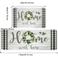 thumbnail image 3 of Summer Kitchen Mats Set of 2, Bee Day Sunflower Kitchen Rugs Mats with Bee Gnomes Sunflowers Washable Non Slip Kitchen Laundry Floor Mats for Home Decorations (Set J), 3 of 5