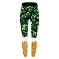 thumbnail image 7 of Awdenio Yoga Pants for Women Plus Size St. Patrick's Day Leggings for Women High Waist Stretchy Elastic Leggings Pants, 7 of 7