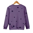 thumbnail image 5 of Bovemsi Womens Sweatshirts Women's Sports Shirt With Star Pattern Pullover Round Neck Long Sleeved Autumn Top Fall Fashion Outfits 2025 Clothes, 5 of 9