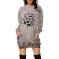 thumbnail image 5 of Vestido con capucha harajuku, jersey con estampado navideño de Papá Noel, suéter sexy informal para mujer, sudaderas con capucha para otoño e invierno para mujer, 5 of 5