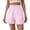 Hot Pink, variant on Iugvhana Women's High Waisted Striped Shorts Ruffle Hem Elastic Waistband Loose Fit Summer Casual Shorts Relaxed Fit Beach Shorts Blue S