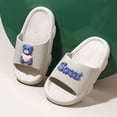 thumbnail image 2 of IUJSOY Kids Slides Cute Cartoon Cloud Slippers Anti-Slip Open Toe Summer Sandals for Girls, 2 of 4