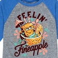 thumbnail image 3 of SpongeBob SquarePants - Feelin Fineapple - Toddler & Youth Raglan Graphic T-Shirt, 3 of 5
