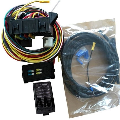 A-Team Performance 8 CIRCUIT BASIC WIRE KIT SMALL WIRING HARNESS RAT STREET ROD SAND CAR