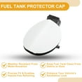 thumbnail image 4 of Unique Bargains Fuel Tank Door Cap for Volkswagen CC 2006-2012 Fuel Filler Flap Cover Bolt Type No.3C8809857C ABS White, 4 of 6