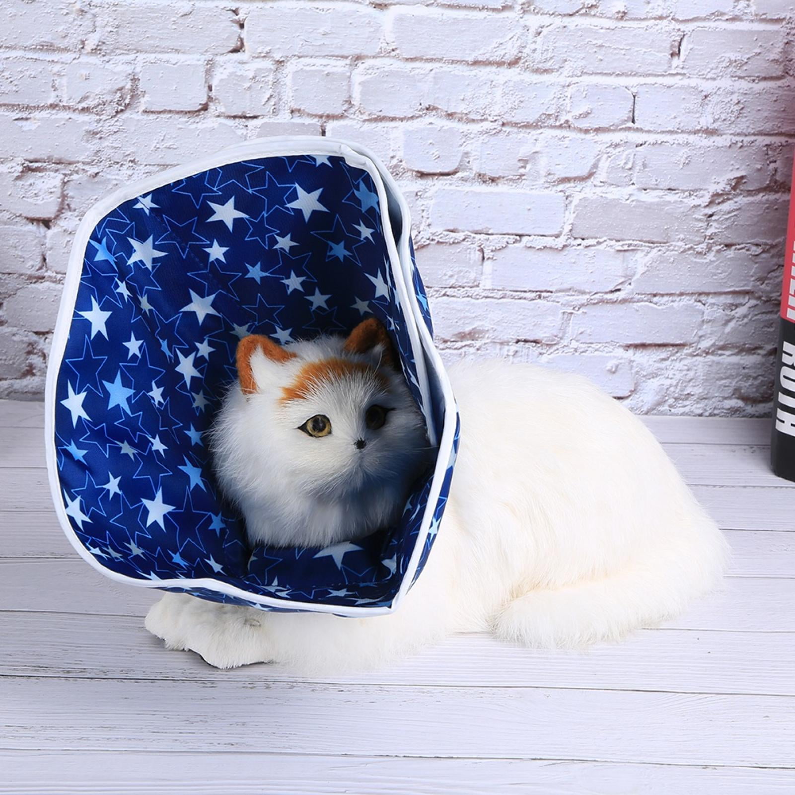 Domqga Nylon Cloth Star Pattern Pet Cat AntiBite Waterproof Protective