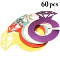 thumbnail image 2 of Coofit 60PCS Cup Place Card Diamond Shape Paper Place Cards Glass Name Card for Wedding, 2 of 10