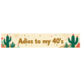 thumbnail image 6 of LUUFILx Adios to My 40's Backdrop Cactus Banner Party Supplies Retirement Celebration Birthday Decorations Background Photography Props Decors, 6 of 7