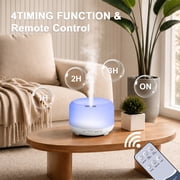 Fimilo 500ml Essential Oil Diffuser with 6*10ml Essential Oils Set, Flower Aromatherapy Diffusers with Remote Control, Oil Air Humidifier Vaporizer for Large Room Bedroom Office