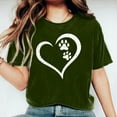 thumbnail image 4 of Kayannuo Valentine's Day Womens Graphic Tees Love Heart Printed Womens T Shirts Womens Work Tops Girls Short Sleeve Out Blouse Letter Print Gift Shirt T-Shirt Tops, 4 of 6