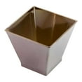 thumbnail image 3 of Mini Serve 2 oz Square Silver Plastic Mini Kova Cup - 2" x 2" x 1 3/4" - 100 count box, 3 of 4