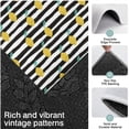 thumbnail image 3 of Yellow Lemon Fruit Leaves BlackWhite Pattern Kitchen Rugs Sets Of 3,Kitchen Runner Rugs Non Skid Washable,Decorative Kitchen Floor Mats for Kitchen,Sink,Laundry,17"x30"+ 17"x47" + 17"x59", 3 of 6