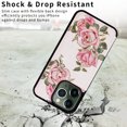 thumbnail image 6 of Allytech iPhone 11 Pro Max Case with Card Holder, Stylish Flower with Glitter Bling Rhinestone Stand Shockproof Slim Fit Bumper Wallet Case for Apple iPhone 11 Pro Max - Rose, 6 of 7