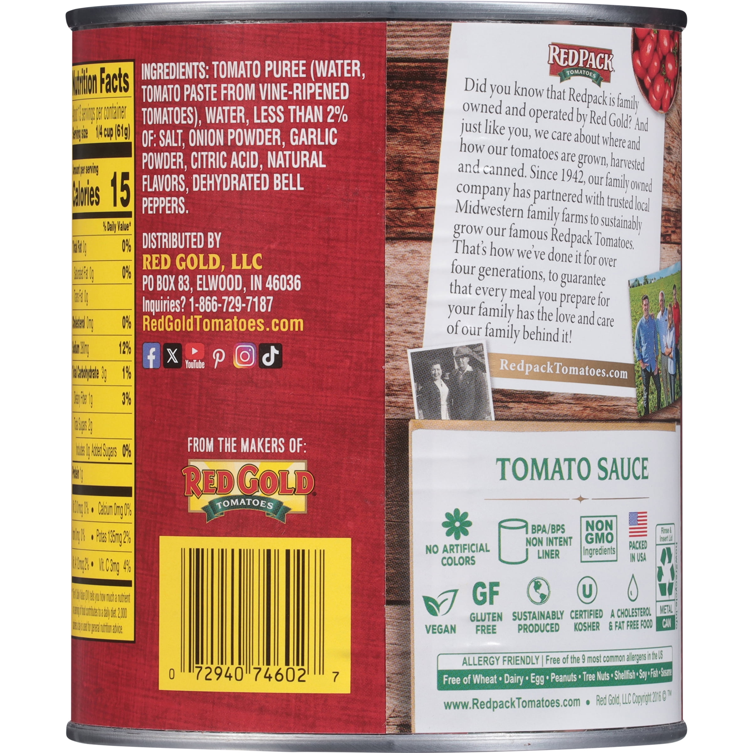 2 pack) Redpack Tomato Sauce, 29 oz Can - Walmart.com 2 pack) Redpack Tomato Sauce, 29 oz Can - Walmart.com