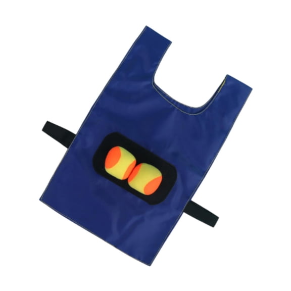 Almencla Dodgeball Game Set Toss Game with Sticky Ball Throwing Game Target Ball Vest Outdoor Sport Game for Yard Backyard Blue