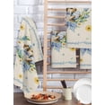 thumbnail image 2 of Spring Easter Kitchen Dish Towels for Drying Dishes Set of 2, Cute Rabbits Eggs Bow Daisy Tulips Plants Beige Waffle Weave Microfiber Hand Tea Bathroom Towels Quick Dry & Absorbent Towel 15.7x23.6, 2 of 7