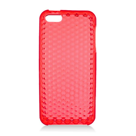 iPhone 5S Case, iPhone SE Case, by Insten TPU Rubber Hexagonal Transparent Skin Gel Case Cover For Apple iPhone 5 /