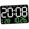 thumbnail image 1 of wonima44 Digital Alarm Clock Desktop Clock Dual Alarm Settings 10 Level Adjustment Wall Clock for Bedroom Bedside Office NightStand (Color : Green), 1 of 1