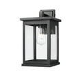 thumbnail image 2 of Millennium Lighting  Bowton II 1 Light Outdoor Wall Sconce in Powder Coat Black 15.375  Inch, 2 of 5