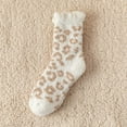 thumbnail image 3 of CUITING Fuzzy Socks for Women Warm Fluffy Socks Winter Slipper Socks Soft Cute Leopard Socks, 3 of 7