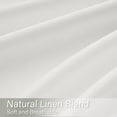 thumbnail image 2 of Topfinel Light Filtering Curtains Natural Pinch Pleated Drapes Back Tab Pinch Pleat Hooks Rings Window Treatments for Living Room Bedroom, Snowwhite, 40x90 inch, 2 Panels, 2 of 11