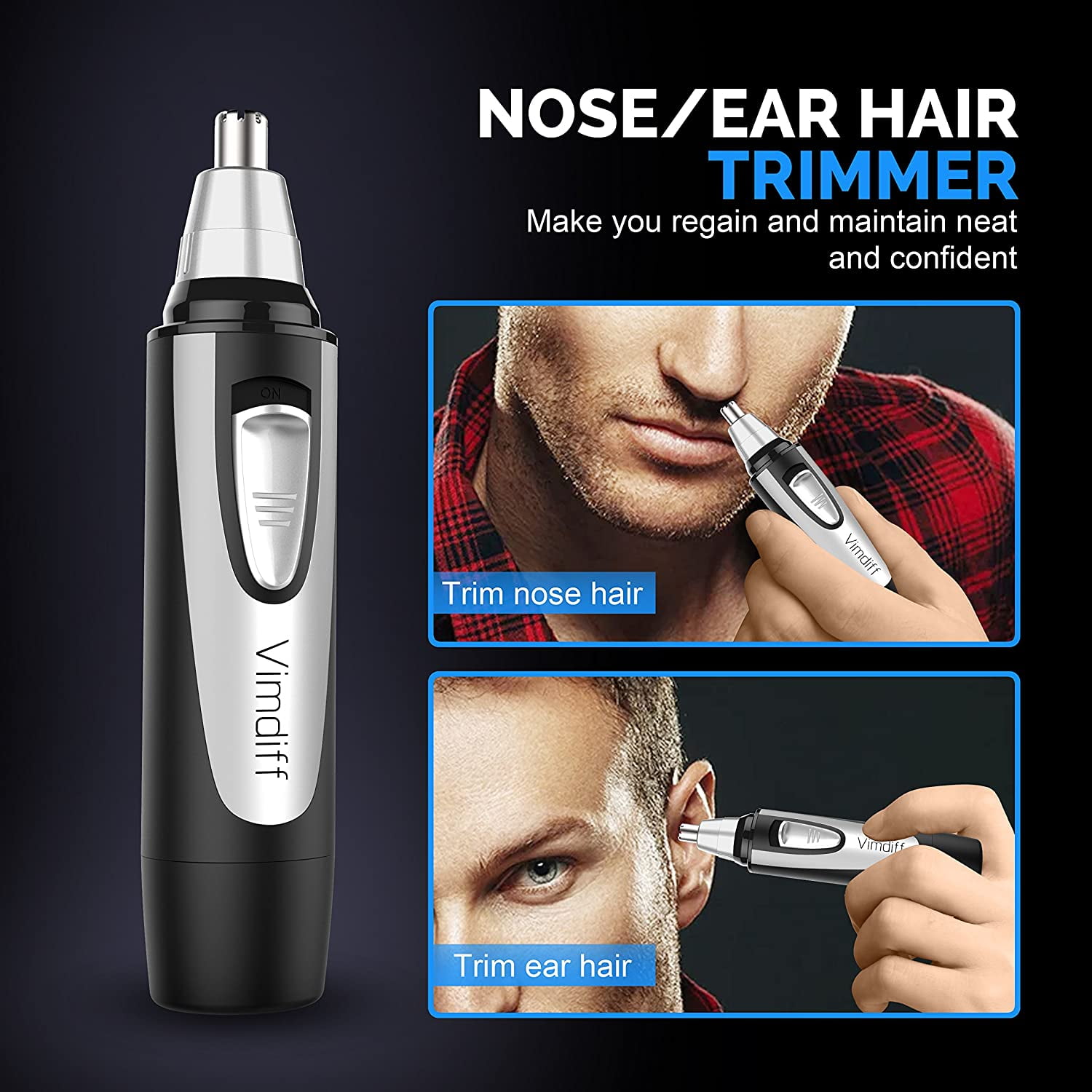 nægte Hindre Quilt 2021 Professional Nose Ear Hair Trimmer for Men Women, Electric Nostril  Nasal Hair Clippers Trimmers Remover with Vacuum Cleaning System, IPX7  Waterproof, Mute Motor, Wet/Dry, Battery-Operated - Walmart.com