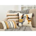 thumbnail image 5 of Saro Lifestyle Pom Pom Appliqué Down Filled Throw Pillow, 5 of 5