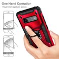 thumbnail image 6 of Nagebee Case for Samsung Galaxy S10 with Screen Protector (Soft Full Coverage), [Military-Grade] Full-Body Protective, Magnetic Car Mount Ring Holder, Heavy-Duty Durable Case (Red), 6 of 7