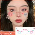 thumbnail image 3 of Cute Sweetheart Girl Makeup Face Sticker Love Powder Eye Blusher Face Tattoo Sticker Color Face, 3 of 8