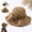 Khaki, Large, variant on Woven Handmade Straw Hat with Ruffled, French Sun Hat, Crochet Hats for Women, Breathable Travel Hats, Khaki, Small