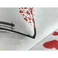 thumbnail image 3 of Ambesonne Tree Quilted Coverlet 3 Pcs, Heart Romance Love Art, King Size, Black Red White, 3 of 4