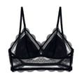 thumbnail image 1 of 0041 Sujetador de encaje completo sexy sin espalda grande sin aros Copa triangular Ropa interior cómoda y transpirable para la espalda, 1 of 6