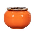 thumbnail image 1 of DOLITY Ceramic Flower Pot Desk Table Centerpiece Hydroponic Plants Pot Persimmon Flower 8.2cmx11cm, 1 of 9