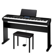 Casio CDP-235R 88 Key Digital Piano Bundle with Sustain Pedal, Wood Stand and Padded Bench
