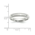 thumbnail image 3 of 10k White Gold 4mm Milgrain Half Round Comfort Fit Wedding Band Size 7.5 1WMC040, 3 of 4