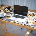 thumbnail image 3 of Long Mouse Pads for Desk,Halloween Ghost Pumpkin Pattern Desk Mats on Top Of Desks, Desk Mouse Pad Extra Large with 3mm Non-Slip Base and Stitched Edge for Gaming,Office,Work,Home 35.4x15.7in, 3 of 5