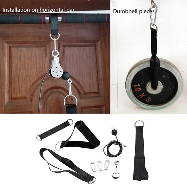 polea Cable máquina accesorios gimnasio hogar tríceps bíceps equipo de entrenamiento Modelo 3 shamjiam Sistema de máquina de cable de polea