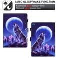 thumbnail image 2 of Allytech iPad 9.7" Case, iPad Air 1 2 Case, Slim Fit Flip Multi Angle Stand Smart Cover Auto Sleep Wake Shockproof Protection Anti-scratch Case for Apple iPad 6th 5th Gen - Wolf, 2 of 7
