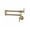 Brushed gold, variant on Chrome Nickel Black Brass Pot Filler Tap Wall Mounted Kitchen Faucet Single Cold Single Hole Tap Rotate Folding Spout