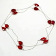 thumbnail image 3 of Mozambique Garnet Pear Shape Gemstone Handmade Engagement Jewelry Chain+Earrings, 3 of 6