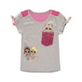 thumbnail image 2 of LOL Surprise Girls' Sequin Pocket T-Shirt and Leggings Set (Little Girls), 2 of 3