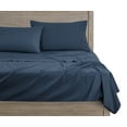 thumbnail image 6 of Mainstays Comfort Chill Microfiber Pillowcase Set, Standard/Queen, Washed Indigo, 2 Piece, 6 of 7