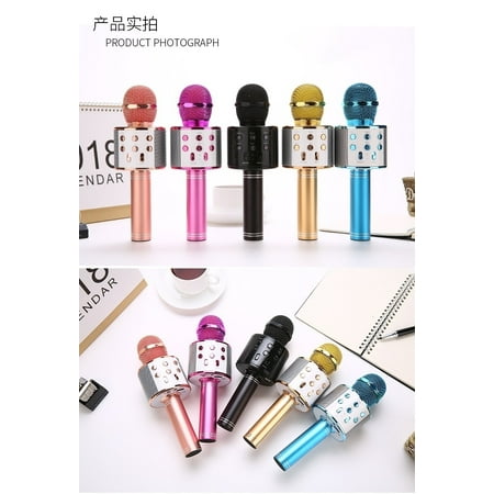 Wireless Music Microphone Handheld Karaoke Mic USB KTV Player Bluetooth (Best Wireless Microphone System For Karaoke)