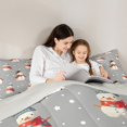 thumbnail image 5 of jejeloiu Kawaii Christmas Rsnowmen Bedding Comforter Set,Merry Xmas Twin Comforter Sets,Happy New Year Bedding Set For Girls,Microfiber Bedroom Decor Reversible,2 Pieces, 5 of 8