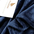 thumbnail image 5 of PiccoCasa Decorative Throw Blanket Flannel Fleece Blanket for Couch Dark Blue Queen (90"x90"), 5 of 8