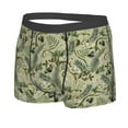 thumbnail image 2 of Wukai Tropical Plants Green Print Men’s Underwear Breathable Boxer Briefs,&nbsp;Moisture Wicking & Breathable-Small, 2 of 7