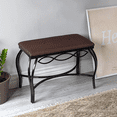 thumbnail image 4 of Mango Steam Mocha Brown Shoe Bench - Vanity Seat for Makeup Room, Dressing Stool, Entryway Bench, 4 of 12
