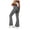 Dark Gray, variant on vigerkar Flare Leggings with Pockets for Women, Scrunch Detail High Waisted Buttery Soft Contouring Seam Yoga Pants (Blue, L)