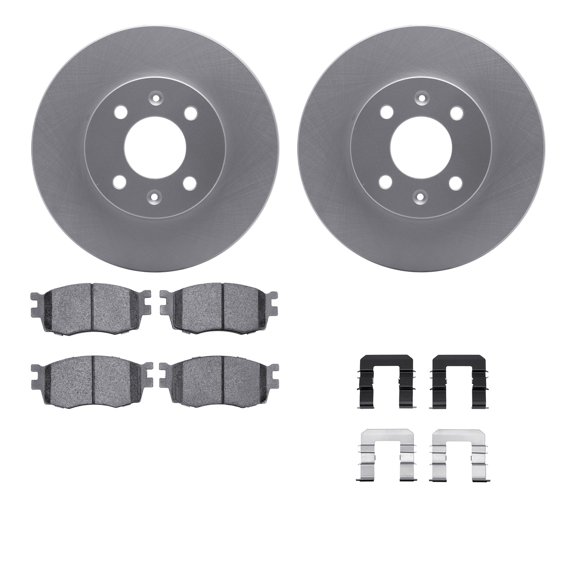 Dynamic Friction Company Front Geospec Brake Rotors with 5000 Advanced Brake Pads includes Hardware 4512-03091