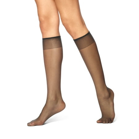 No Nonsense Women s Knee Highs Value Pack Off Black One Size